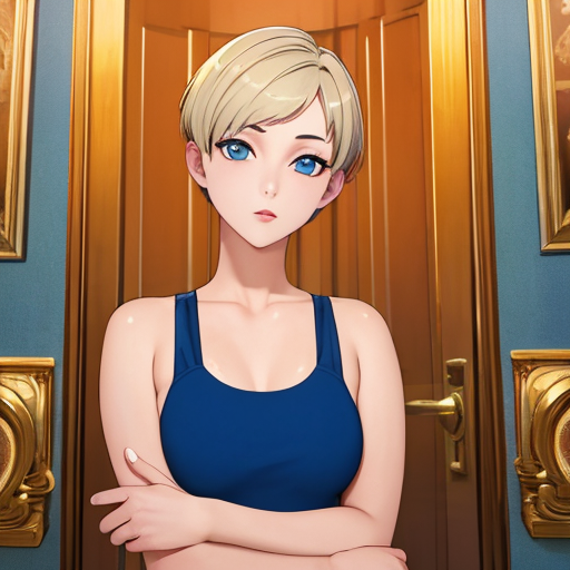 短髪美人だけど性格はきつそうなお姉さん