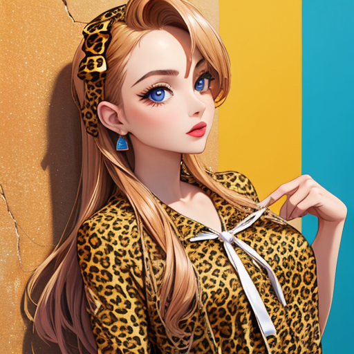 ヒョウ柄服がみょうに似合っているセレブ系の女性