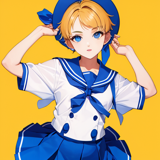 金髪ボーイッシュな外国人