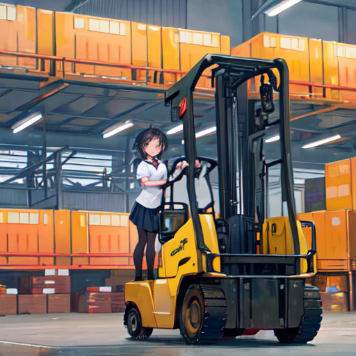 若い女性にはにつかわしくない工場でのお仕事