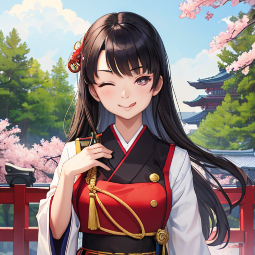 テヘペロしている美少女