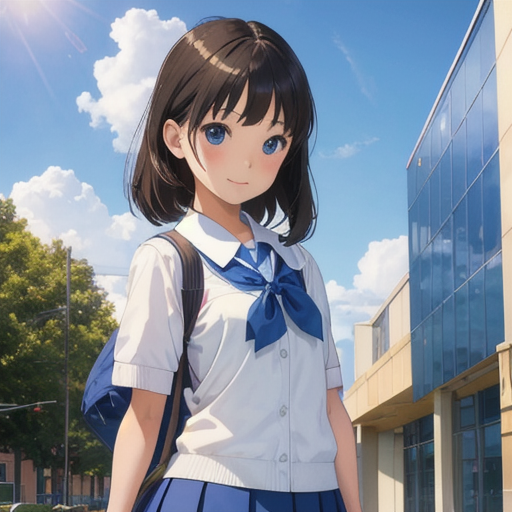 かわいらしい女子小学生の立ち絵